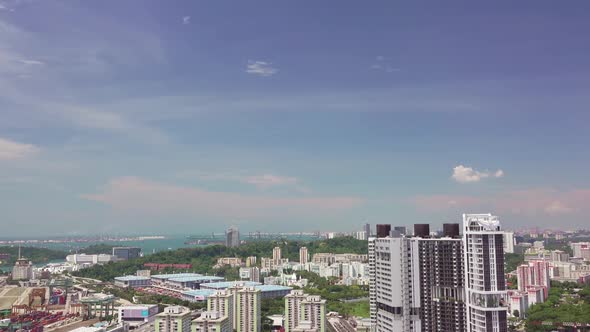 Panorama of Singapore Roofs