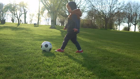Happy Family Of Children Having Fun In Spring Park alt