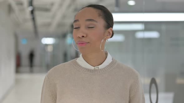 Head Shake As No By Creative African Woman alt