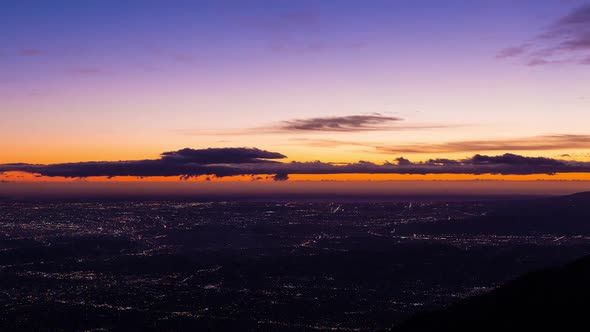 Los Angeles, California Day To Night Sunset Wide alt