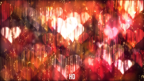 Red Valentines Heart Background