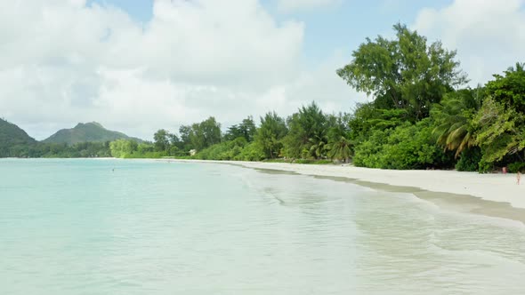 Aerial View of Seychelles Beach alt