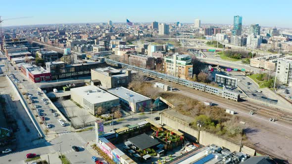 Chicago Train Aerial