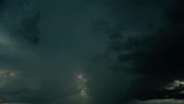 Time Lapse Timelapse View Blue Cloudy Rainy Sky Before Strong Storm alt