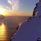 Walking on the Edge of Snowy Mountain - VideoHive Item for Sale