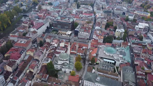 Sarajevo Old Town Aerial