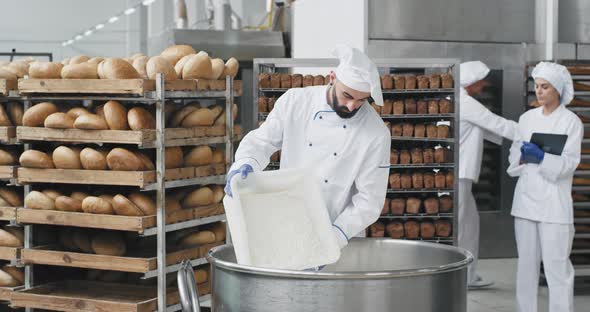 Bakery Industry Big Chef in a Special Uniform
