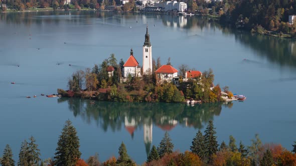 Aerial Hyperlapse of Lake Bled, Slovenia