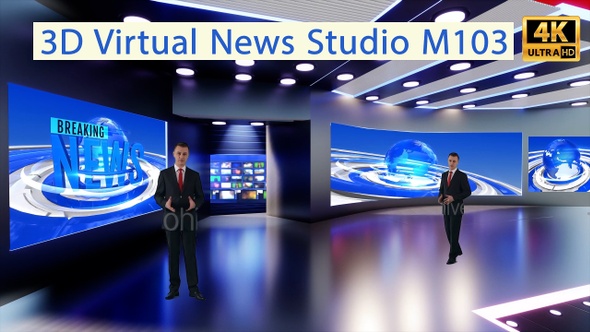 3D Virtual News Studio M103 alt