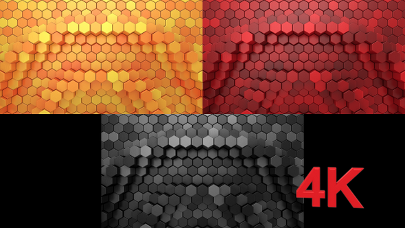 Hexagons Form A Wave alt