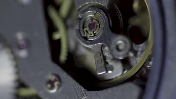 Vertical Video Old Watch Mechanism Macro Loop