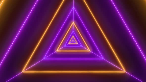 Brown Purple Triangle Tunnel Animation alt