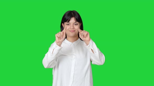 Female corporate presentation. alt