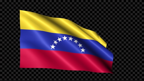 Venezuela Flag Blowing In The Wind alt