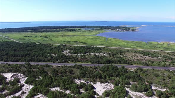A view of Montauk from above alt