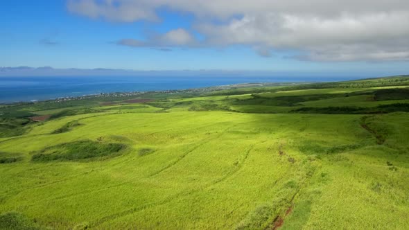 Kauai island landscape sea view