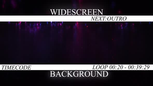 Neon Night Particles   Widescreen Background Curtain alt