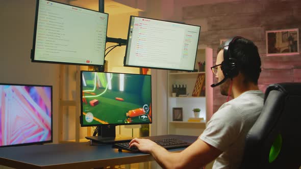 Agitated Professional Gamer During a Championship alt