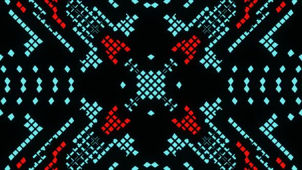 Vj Loop Animation Of Pixel Mosaic Ver07 02