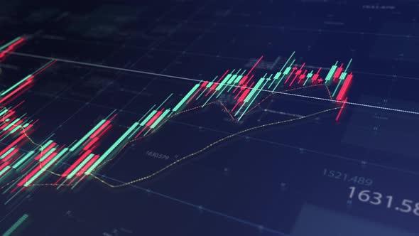 Stock Market Trading Screen Mockup alt