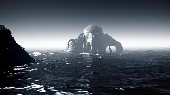 Deep Dark Sea Monster Cthulhu