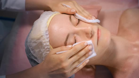 Facial Procedure At Beauty Treatment Salon