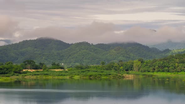 Morning, Mae Pra Chan Dam, Phetchaburi Thailand.