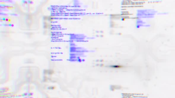 Abstract math formulas animation alt