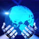 Robotic Hand Holding Earth Globe Background 4K - VideoHive Item for Sale