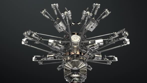 AirCraft Engine,Radial motor