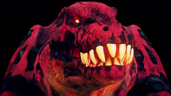 Scary Hell Dinosaur Vj Loop