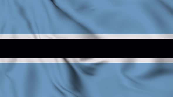 Botswana flag seamless closeup waving animation