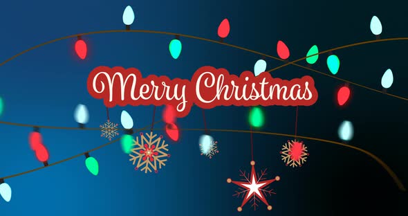 Illustration of christmas greeting with merry christmas message 4k alt