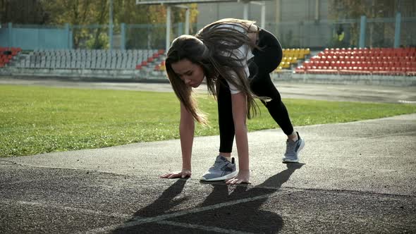 Slim Fit Asian Runner in Sportswear Starts Running alt