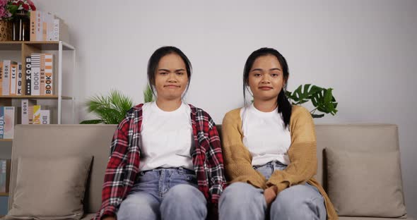 Twin girls don't care alt