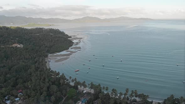 Stunning, beautiful drone shots taken in Port Barton, Palawan, The Philippines.