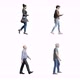 4K alpha channel,3D people walking on transparency background - VideoHive Item for Sale