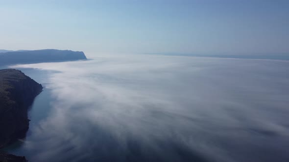 Abstract Aerial Nature Summer Ocean Sunset Sea and Sky Background alt