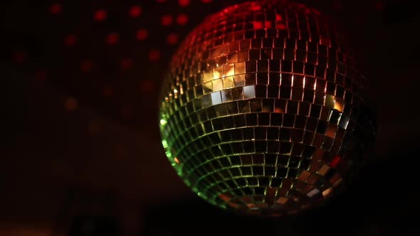 Spinning disco ball