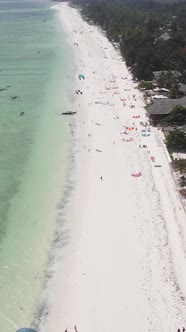 Beach on the Coast of Zanzibar Island Tanzania alt