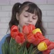 Girl with flowers. - VideoHive Item for Sale