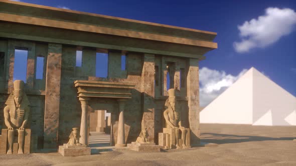 3d Reconstruction of the Ancient Egyptian Temple and the