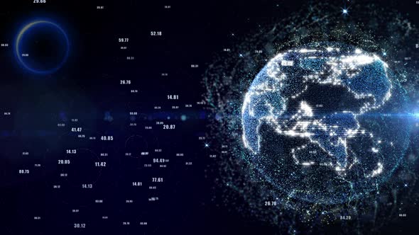 Digital Earth Spinning Cyber Big Data