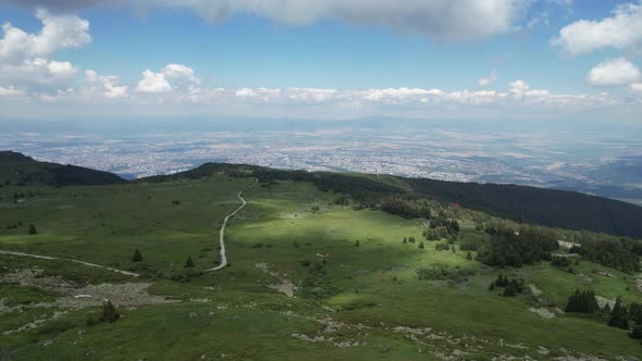 Aerial View at Vitosha Mountain alt
