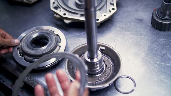 assembly of automatic transmission of the car alt