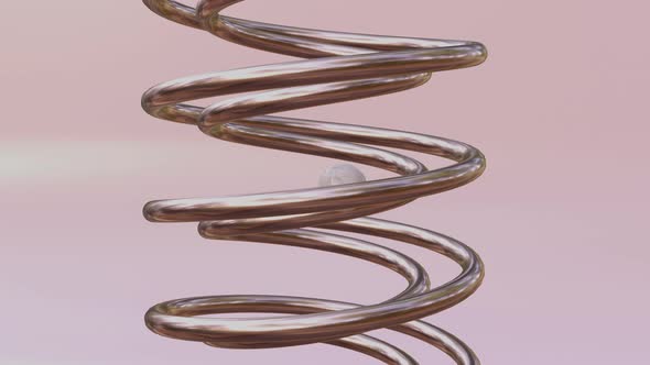 Movie Game Bridge Slide Spires - Animation Ball and Spiral Model Toys 3D alt