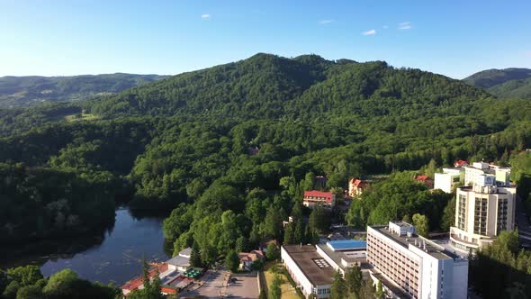 Panoramic View Of Resort Hote   Balneoclimateric Lake alt