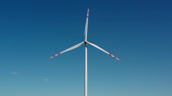 Wind Turbine Against The Sky