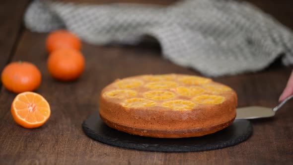 Homemade Upside Down Tangerine Cake