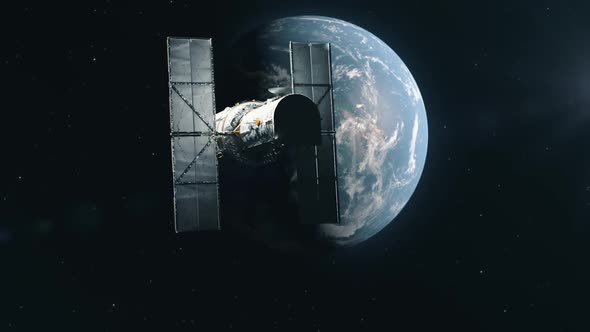 Hubble Space Telescope Drifting Away From Earth